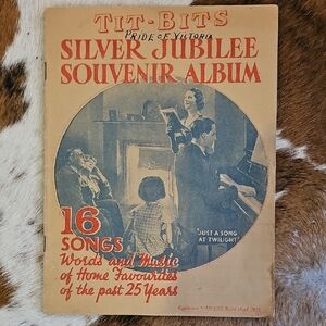 Vintage Silver Jubilee Souvenir Album Antique Sheet Music 1935